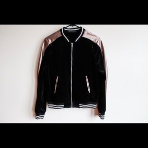 Harlowe & Graham varsity style bomber jacket